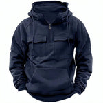 Men’s Zip-Up Hoodie – Casual Fashion Sweatshirt with Drawstring and Front Pocket Veroocart
