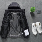 Men’s Winter Heated Jacket – USB Electric Heating Coat, Thermal Warm Cotton Zip-Up Jacket Veroocart