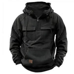 Men’s Zip-Up Hoodie – Casual Fashion Sweatshirt with Drawstring and Front Pocket Veroocart