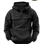 Men’s Zip-Up Hoodie – Casual Fashion Sweatshirt with Drawstring and Front Pocket Veroocart