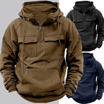 Men’s Zip-Up Hoodie – Casual Fashion Sweatshirt with Drawstring and Front Pocket Veroocart