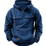 Men’s Zip-Up Hoodie – Casual Fashion Sweatshirt with Drawstring and Front Pocket Veroocart